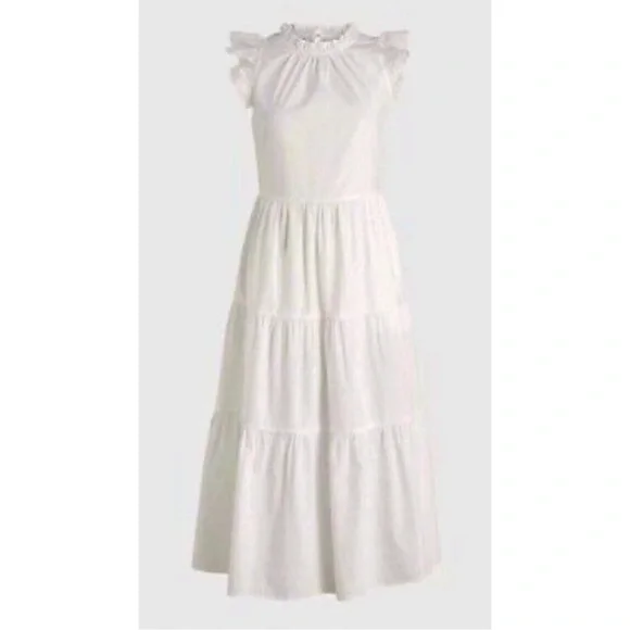 J. Crew | Dresses | J Crew White Tiered Ruffle Sleeve Cotton Poplin Midi Dress | Poshmark J. Crew | Dresses | J Crew White Tiered Ruffle Sleeve Cotton Poplin Midi Dress | Poshmark
